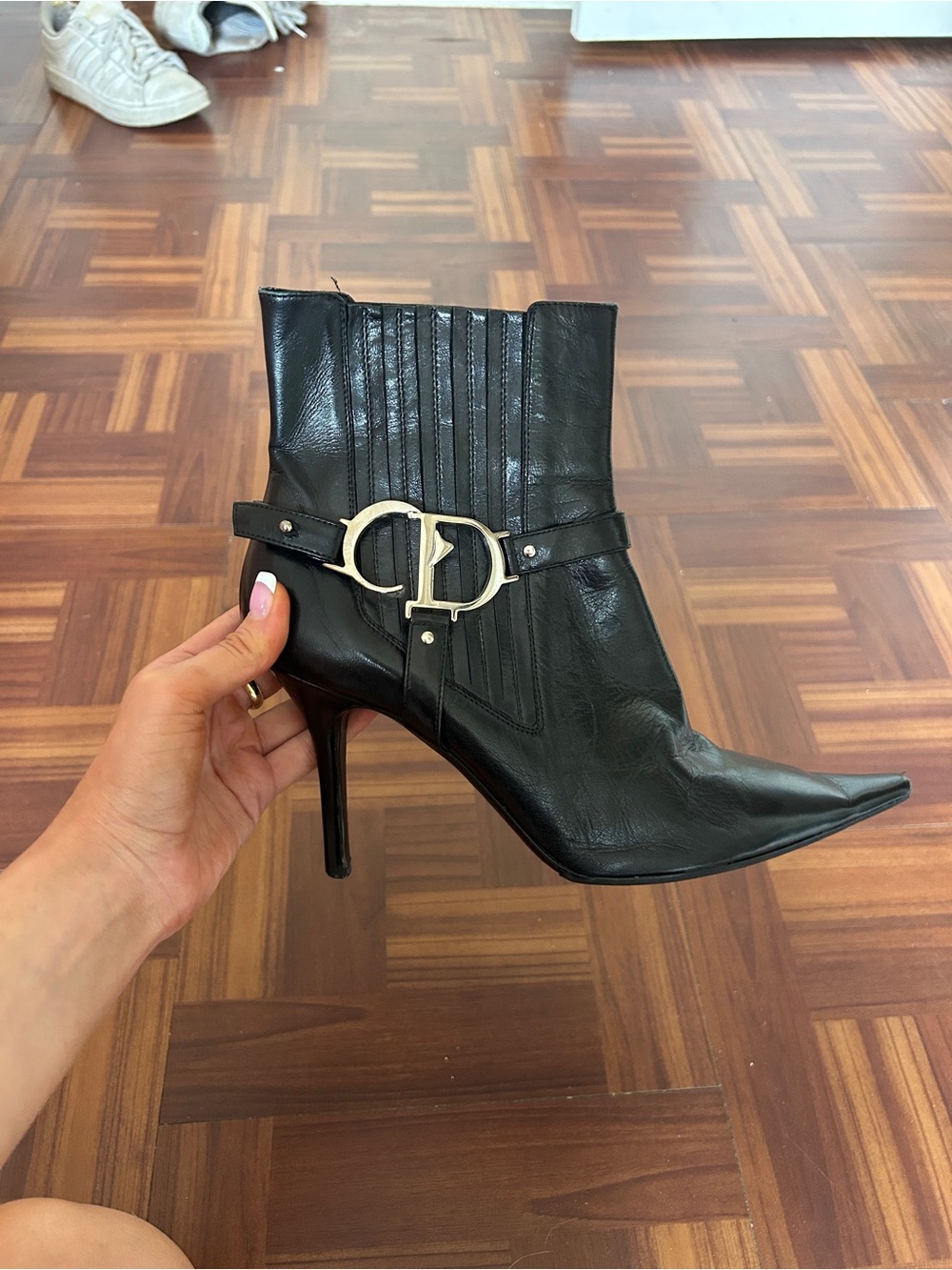 Vintage Dior Leather Moto Boots